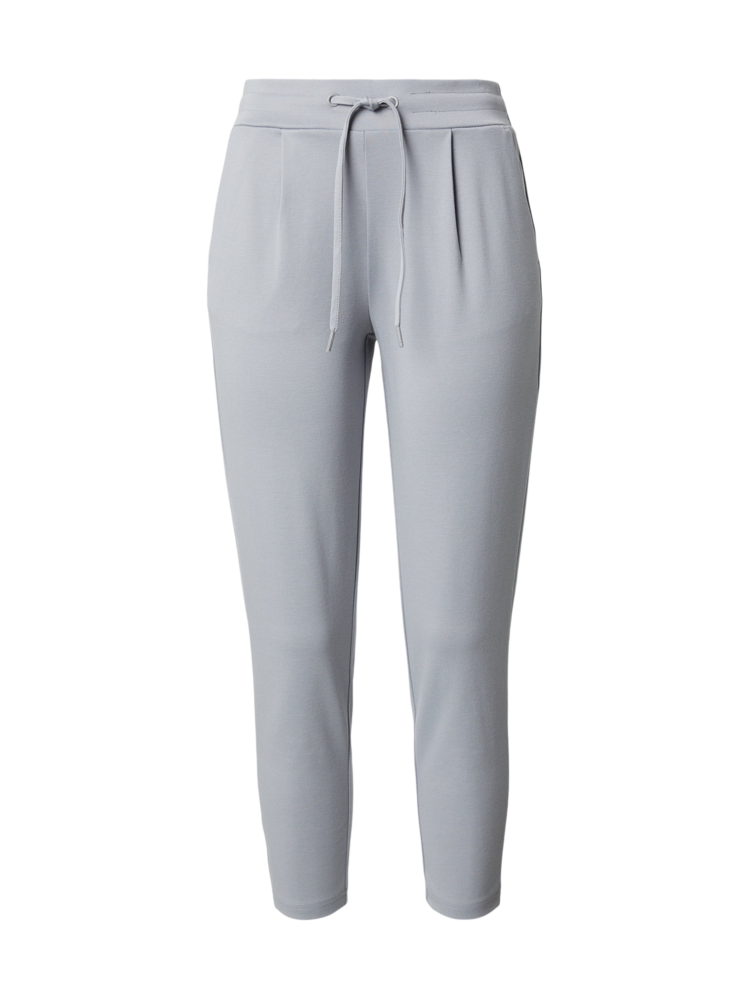 

ICHI Брюки 'IHKATE' с зауженным кроем и складками спереди в сером цвете