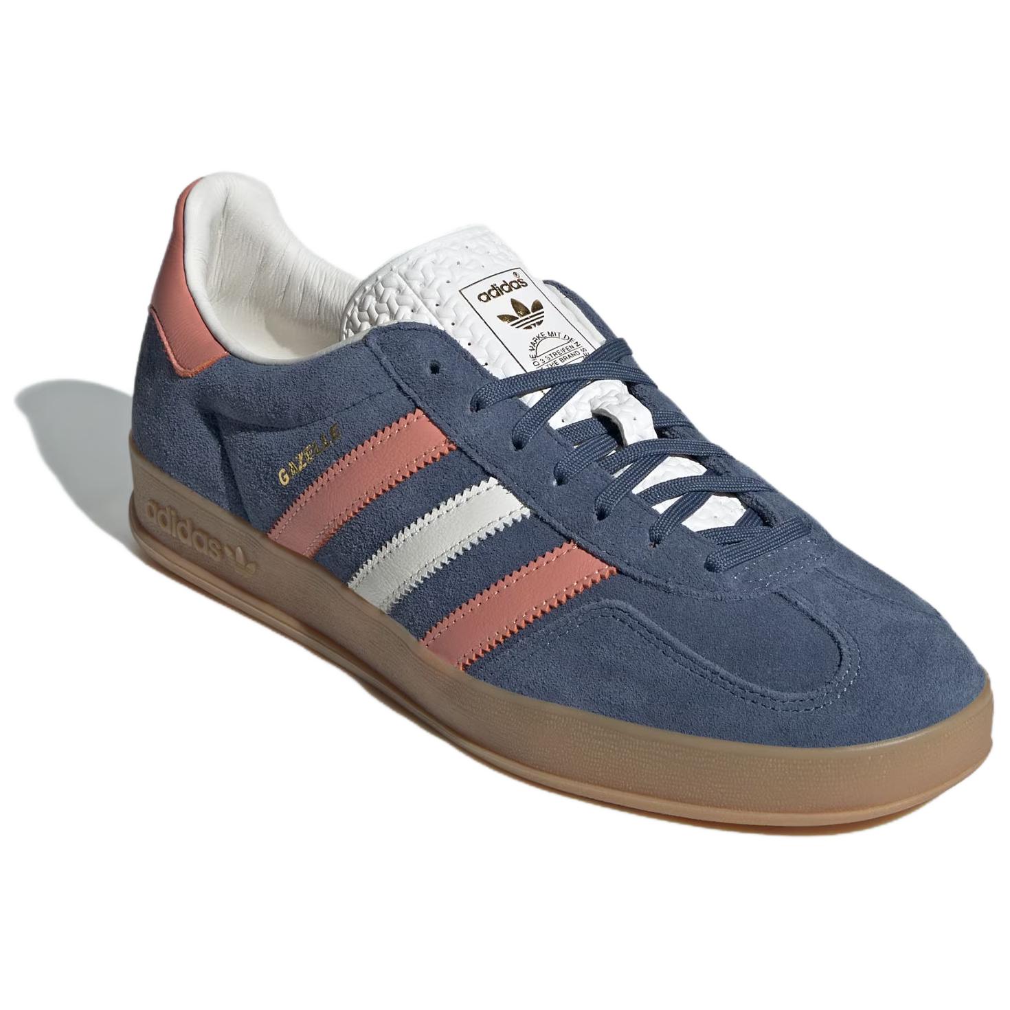 Adidas Originals Адидас Ориджиналс Газель синий оранжевый — синий розовый, цвет Blue Pink — фото 4