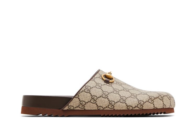 Шлепанцы Gucci Wmns Horsebit Slipper GG Supreme - Beige, коричневый