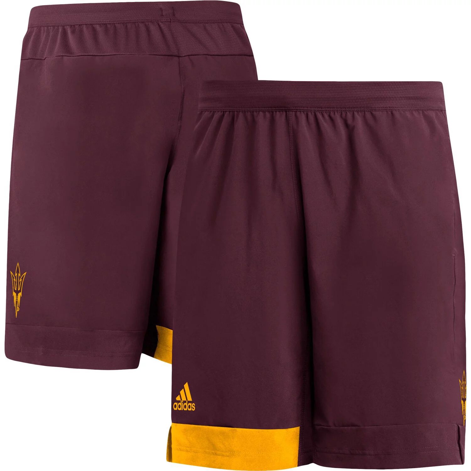 

Мужские бордовые тренировочные шорты Arizona State Sun Devils adidas