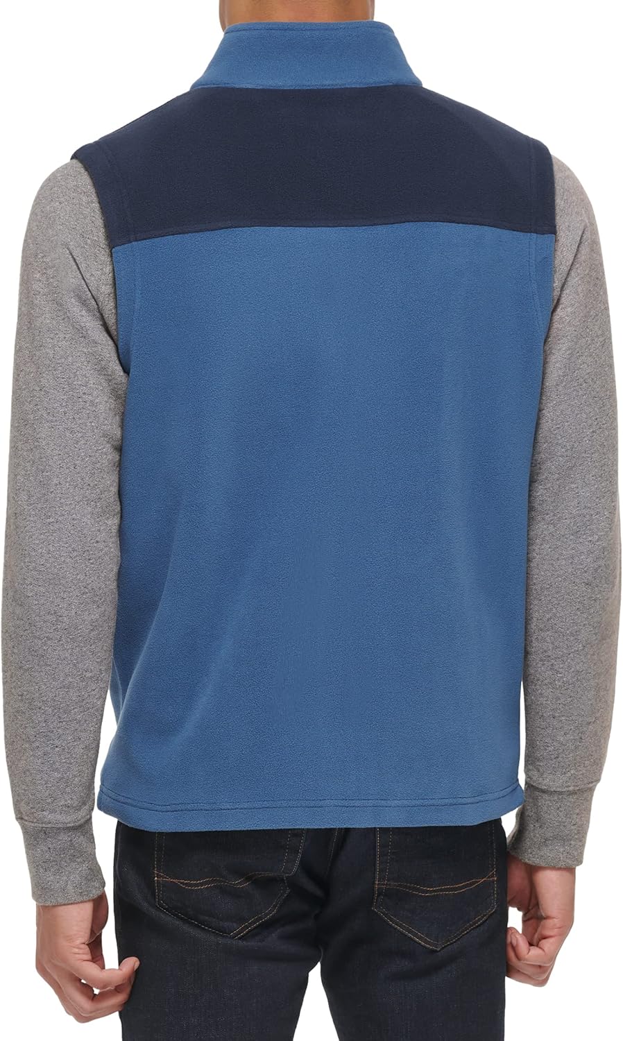 Легкий мужской жилет Tommy Hilfiger Polar Fleece, Navy/Ocean Blue — фото 4