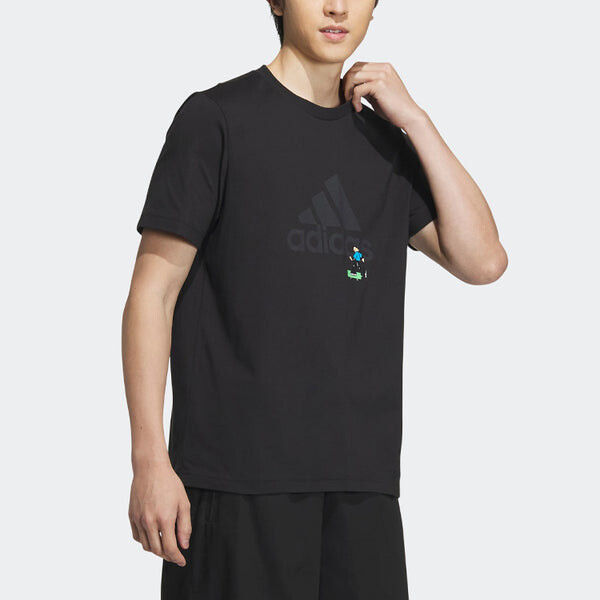 Футболка с графическим логотипом Футболка Adidas, черный — фото 4
