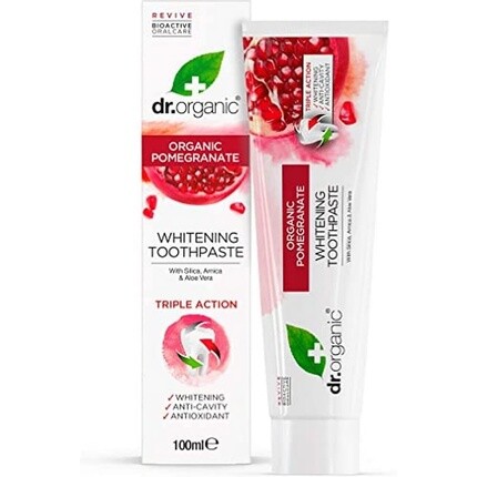 

Гранатовая отбеливающая зубная паста 100мл, Dr Organic