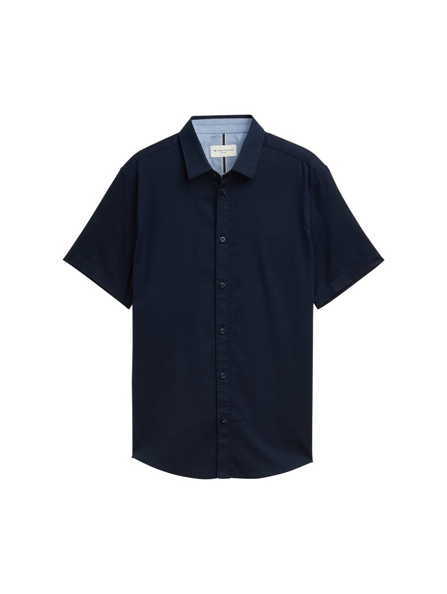 

Рубашка Slim Fit на пуговицах TOM TAILOR, ночной синий