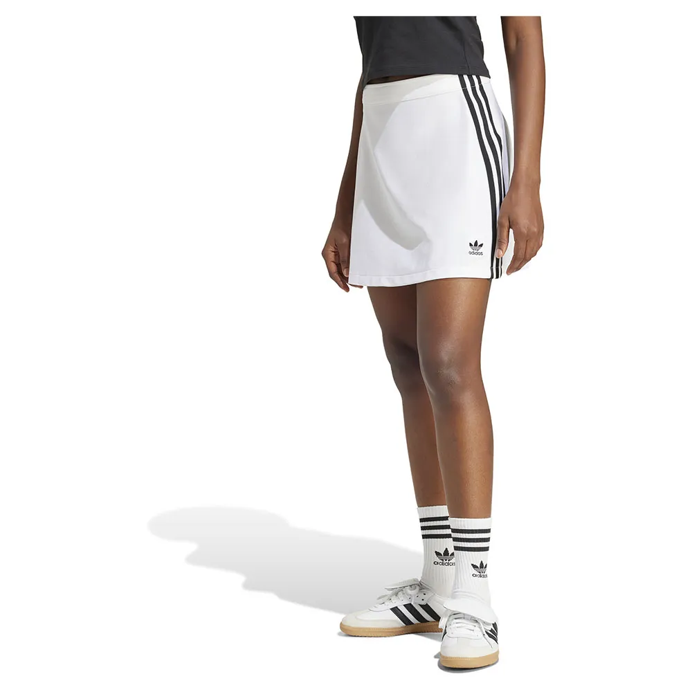 

Юбка adidas Originals Adicolor 3 Stripes Mini skirt, белый