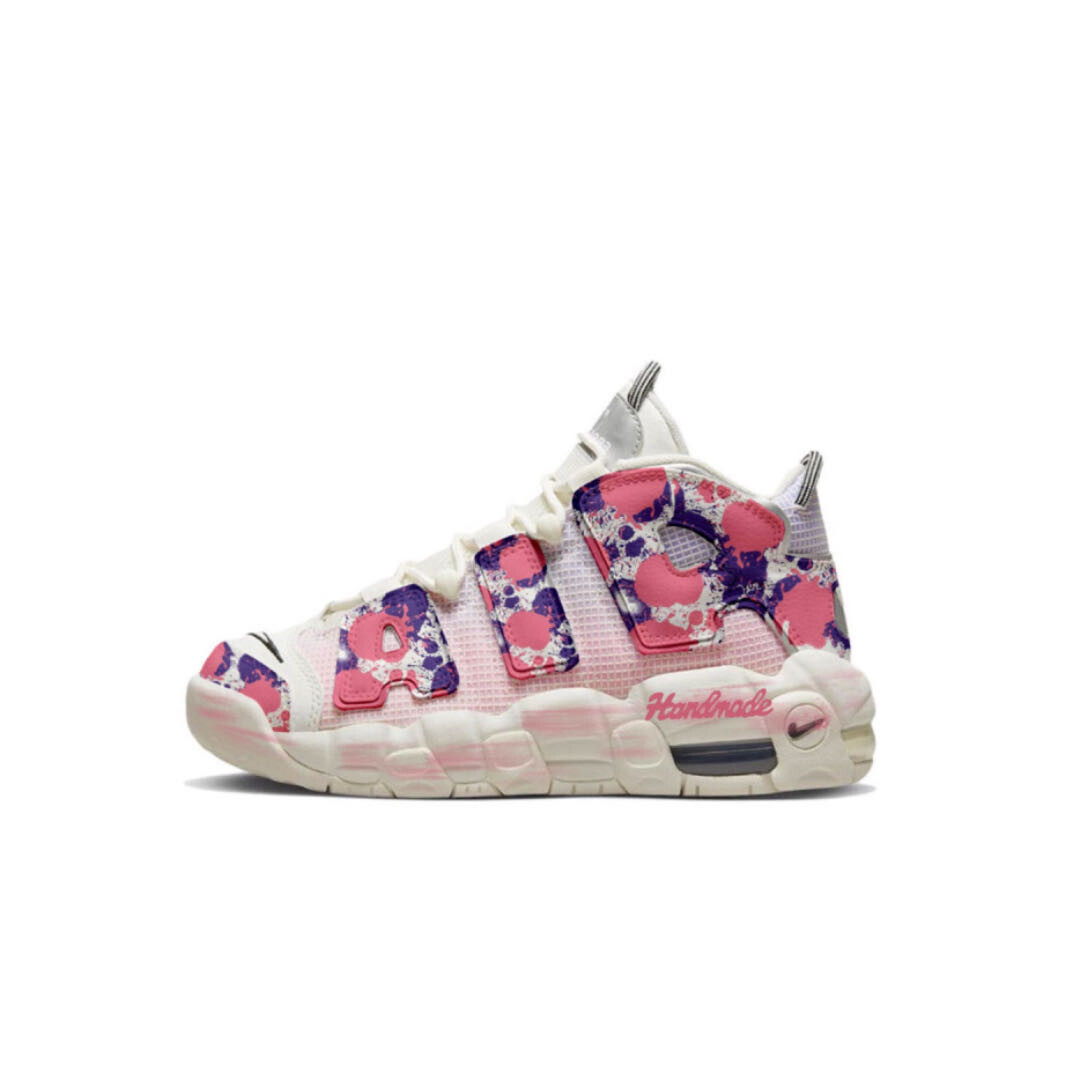

Кроссовки Nike Air More Uptempo Vintage Basketball Shoes Women's Mid-top Purple, розовый