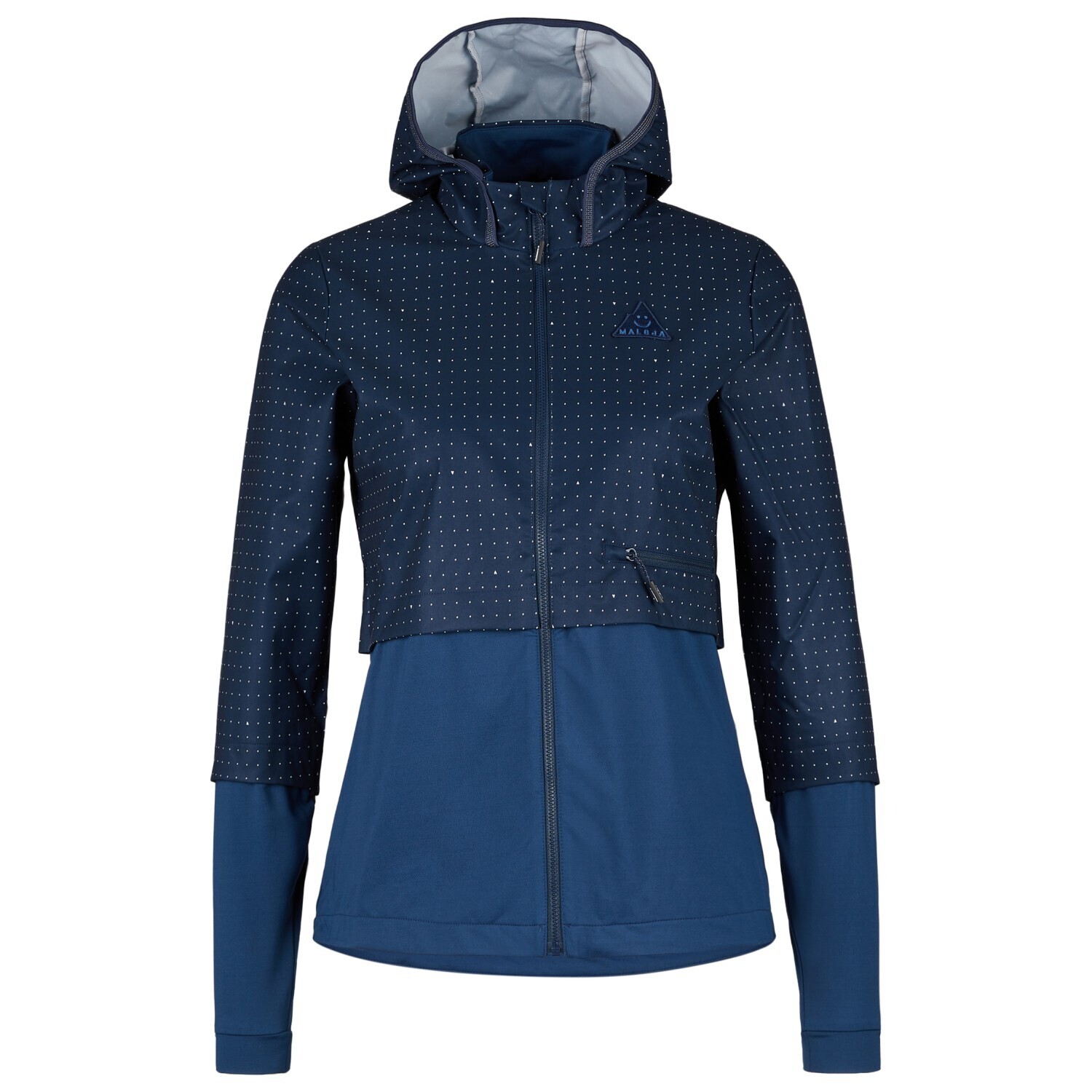 

Куртка из софтшелла Maloja Women's BirneM, цвет Midnight Dotgrid