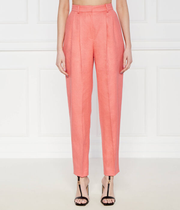 

Брюки льняные Boss Tefike Straight Fit, красный