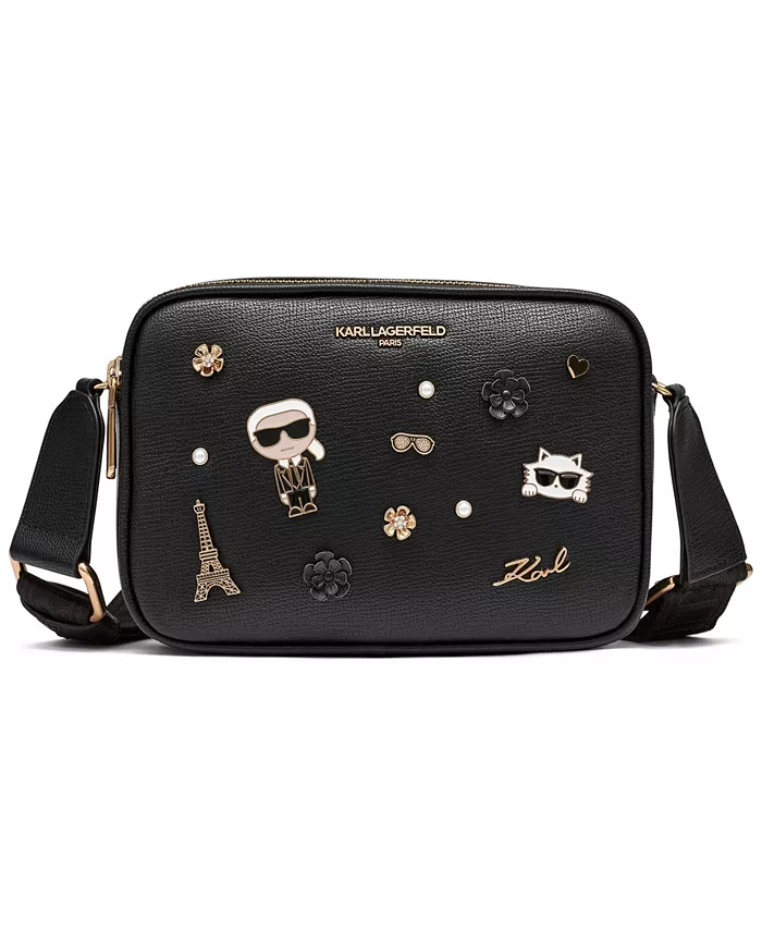 

Сумка кроссбоди Maybelle с булавками KARL LAGERFELD PARIS, черный