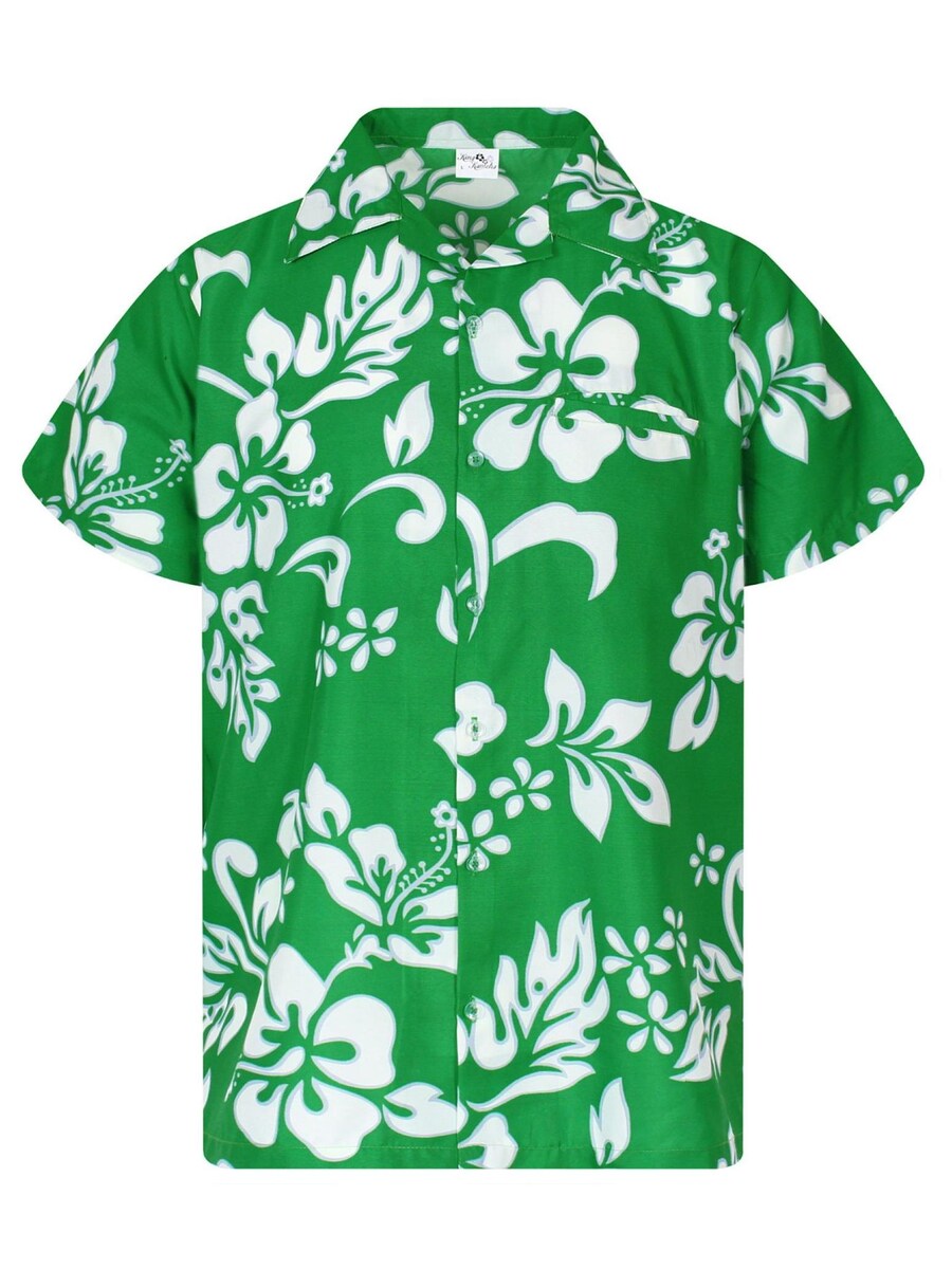 

Рубашка King Kameha Hibiscus, зеленый