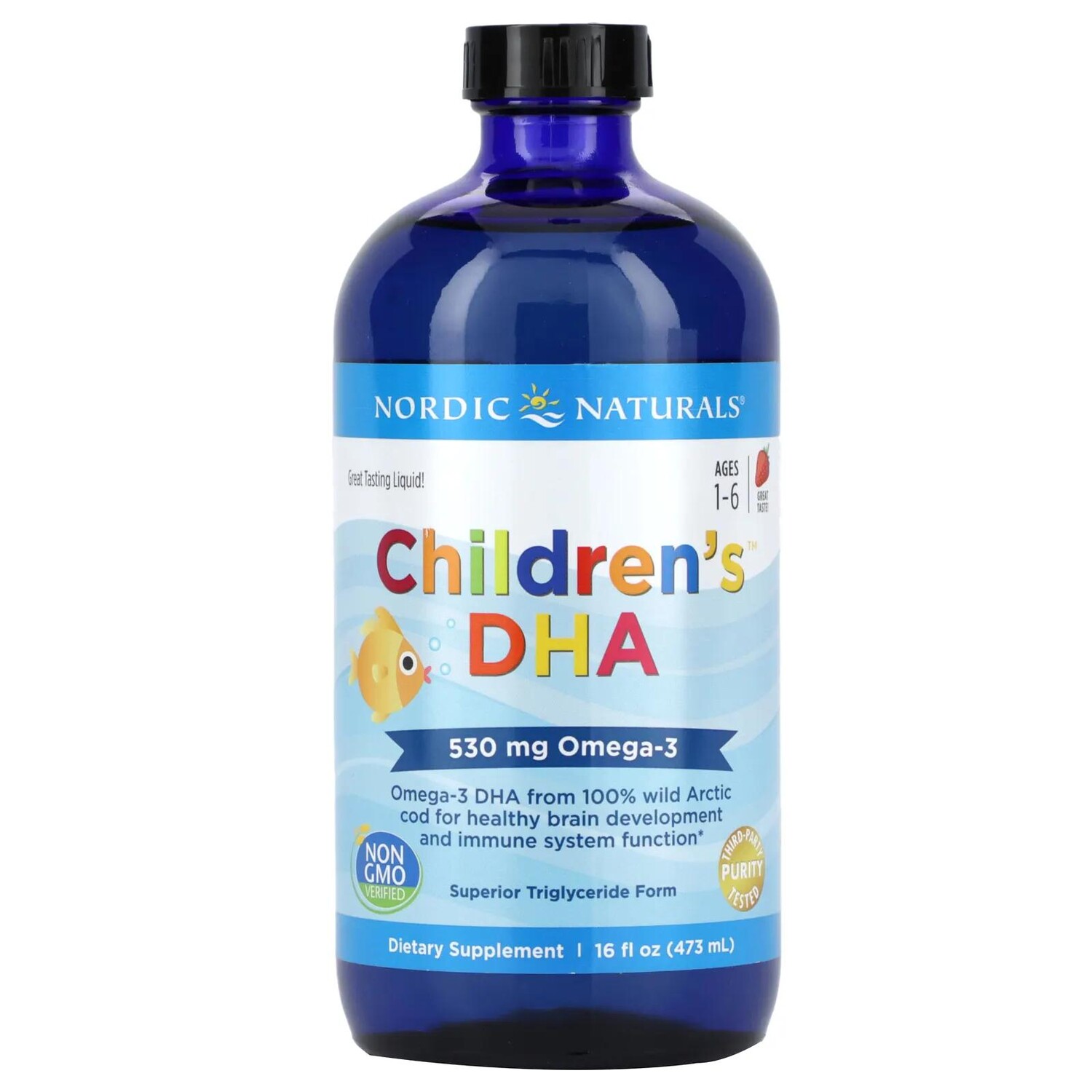 

Nordic Naturals ДГК (докозагексаеновая кислота) для детей со вкусом клубники 16 жидких унций (473 мл)