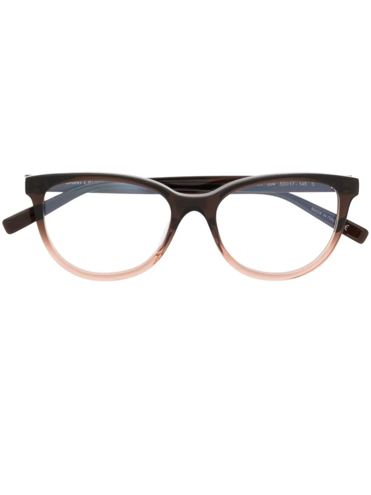

Очки в квадратной оправе с эффектом градиента Saint Laurent Eyewear, коричневый