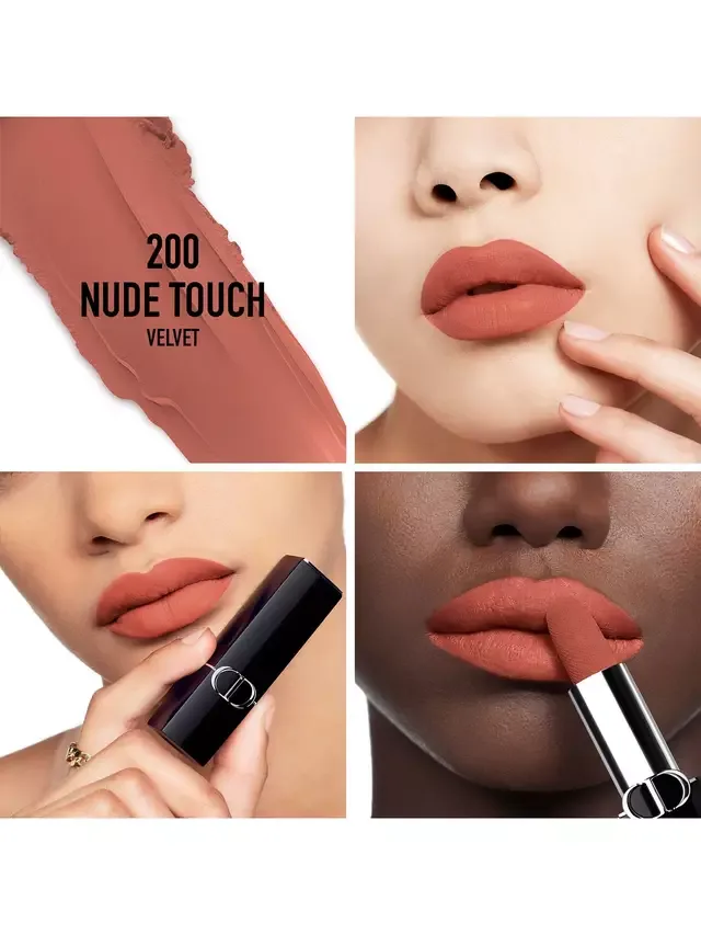 Сменный блок помады Rouge Dior Couture Colour Lipstick - бархатное покрытие DIOR, 200 Nude Touch — фото 2