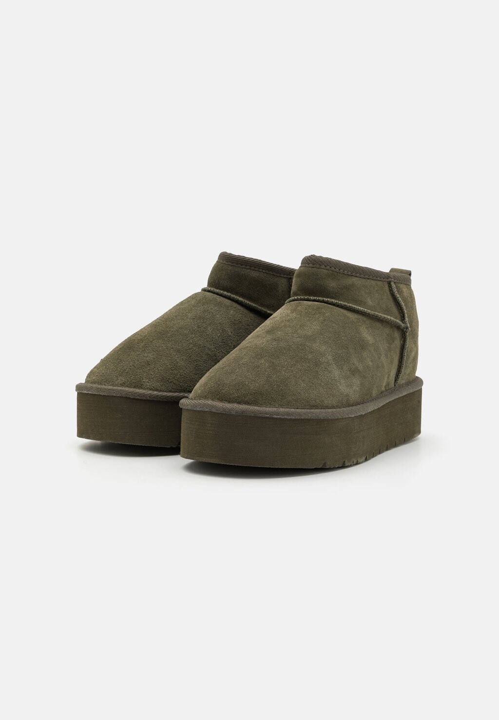 Ботильоны LEATHER Even&Odd, хаки