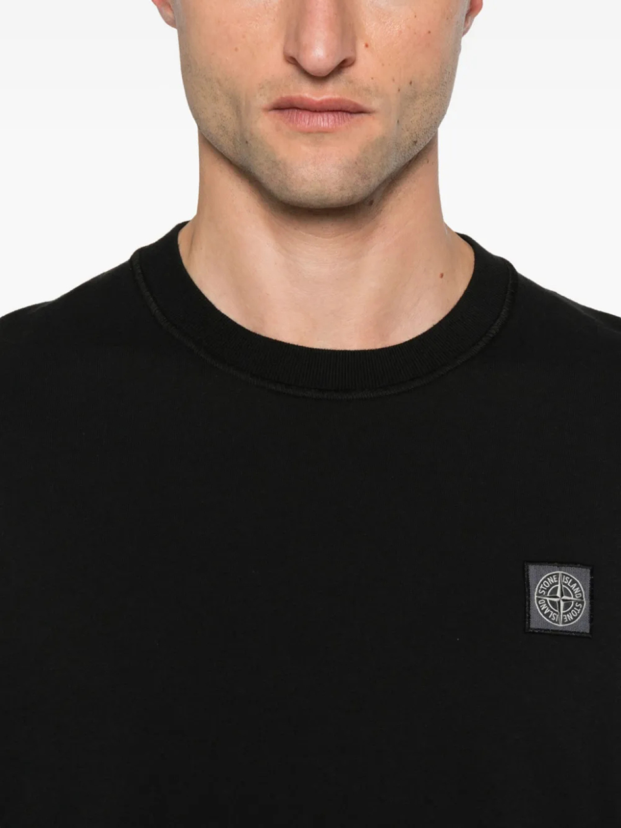 Stone Island футболка с длинными рукавами и нашивкой Compass, черный — фото 4