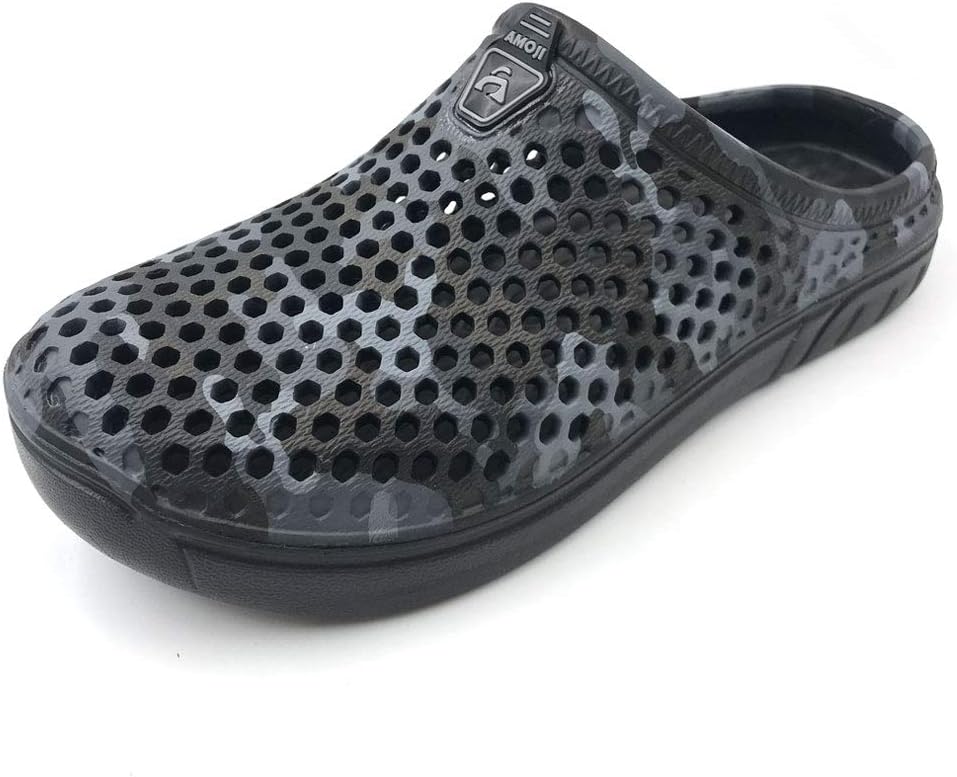 

Унисекс шлепанцы и сабо Amoji с камуфляжным рисунком, черный