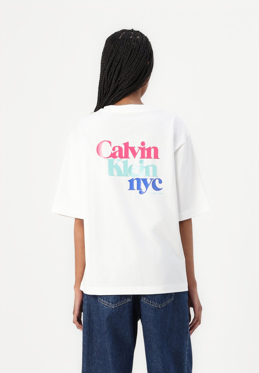 

Футболка с принтом NYC TEE Calvin Klein Jeans, белый