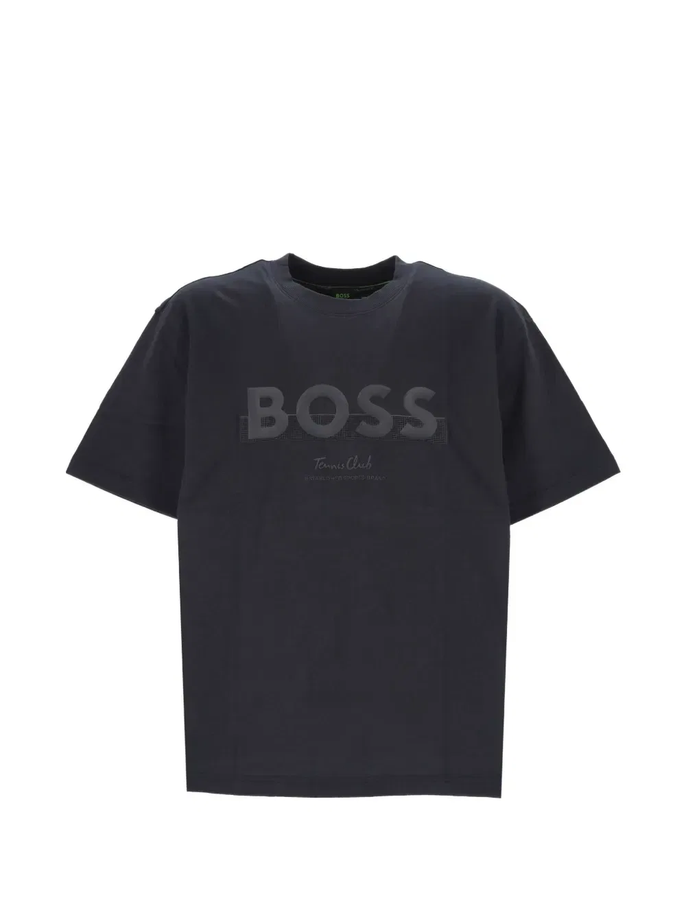 Футболка из хлопка с логотипом Boss, черный