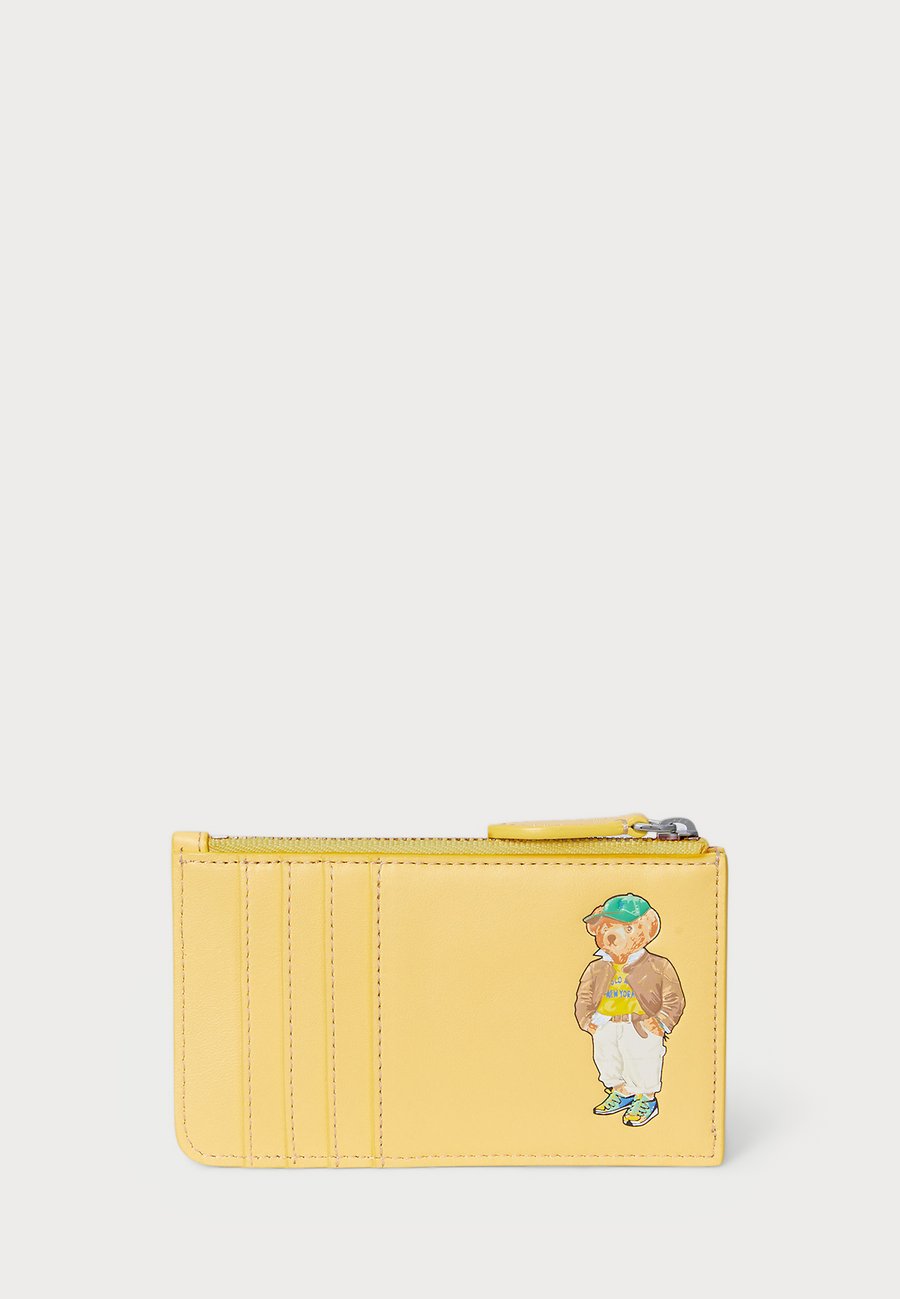 

Кошелек Polo Ralph Lauren POLO BEAR LEATHER ZIP CARD CASE, Lemon Meringue/Yellow