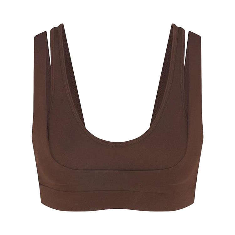 

Топ NikeSKIMS Matte Double Strap Scoop Bra, Dark Sepia