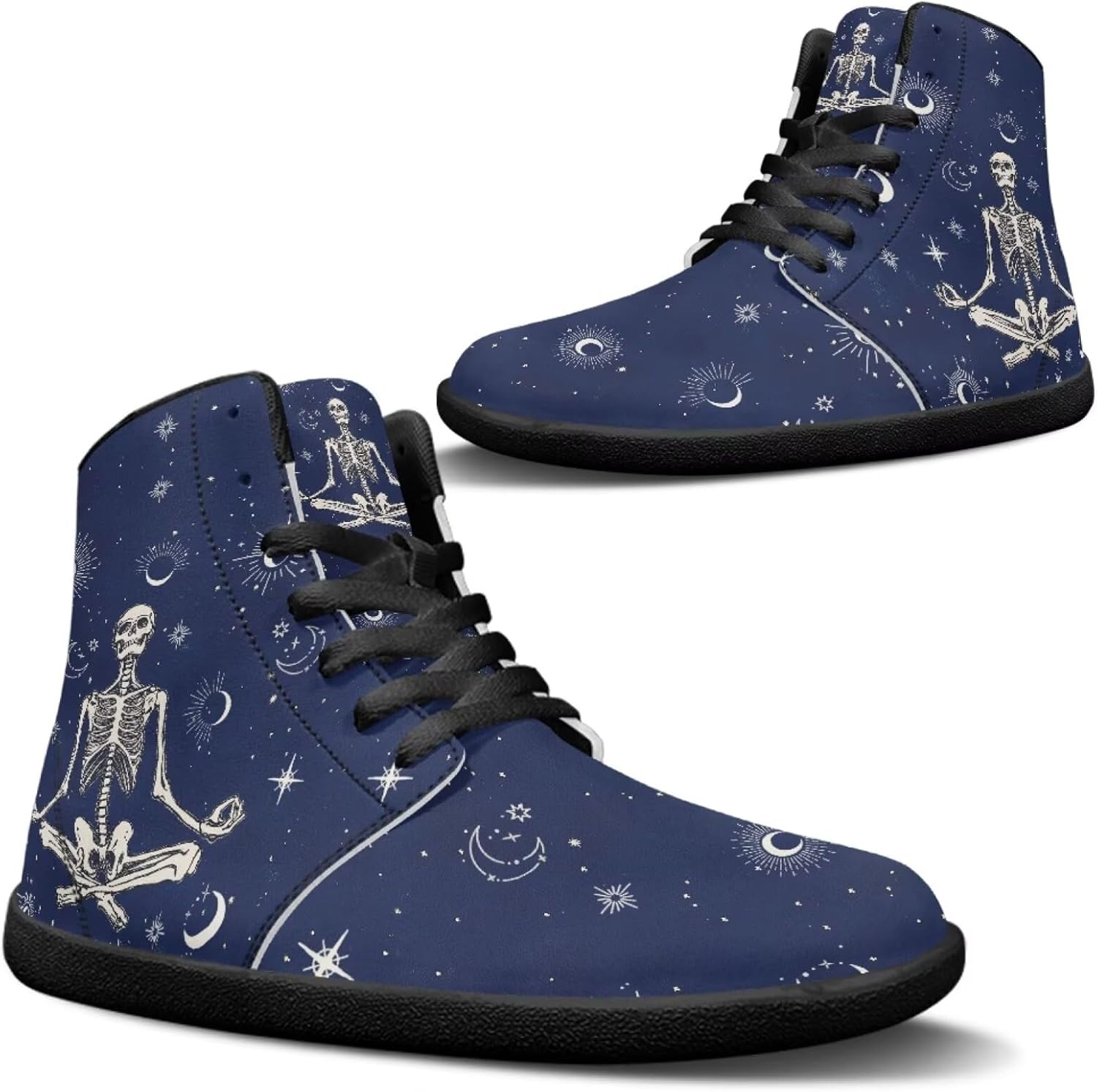 

Мужские кроссовки Jeiento с черепом из сахара, подошва с нулевым перепадом, для трейлового бега, с широкой носочной частью, Skeleton Moon