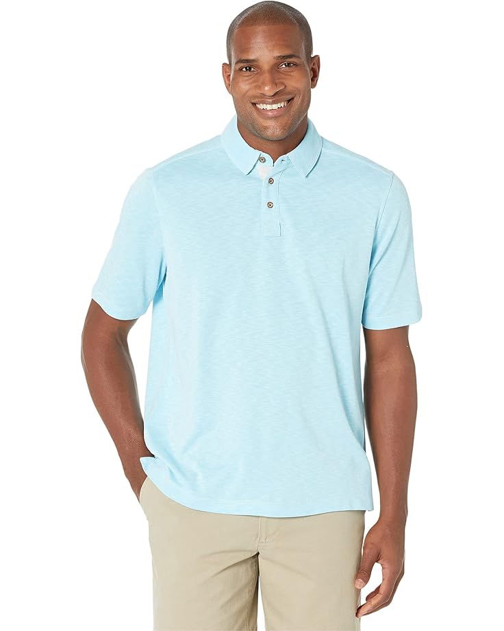 

Поло Johnston & Murphy Vintage Slub Polo, цвет Turquoise
