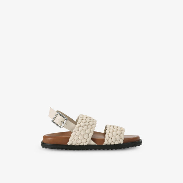 Сандалии кожаные Kg Kurt Geiger Ringer, белый