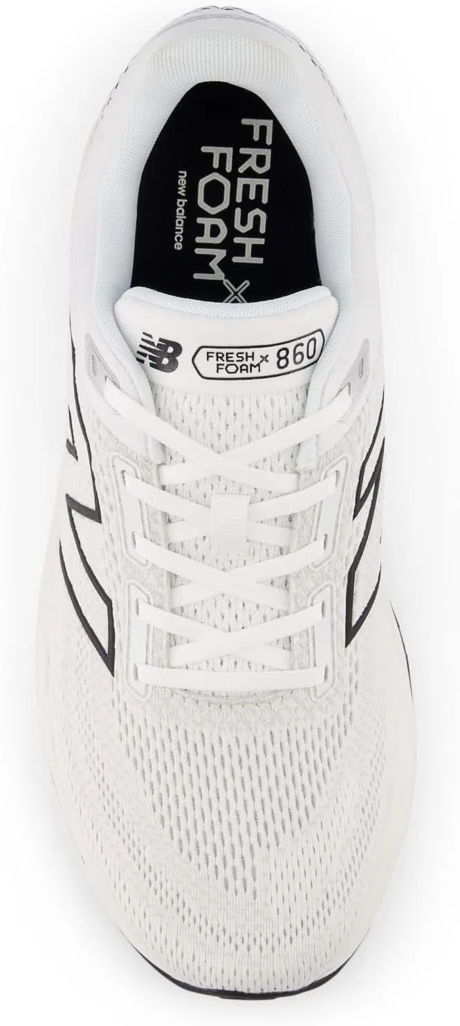Мужские беговые кроссовки New Balance Fresh Foam X 860 V14, White Black Sea Salt — фото 2