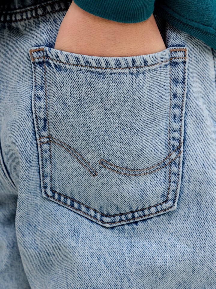 JACK & JONES Junior Джинсы свободного кроя JJICHRIS из синего денима — фото 2