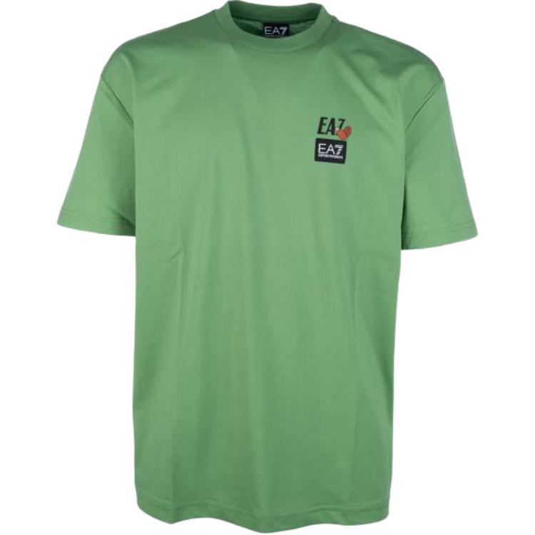 

Футболка Ea7 Graffiti print Cotton EMPORIO ARMANI, зеленый