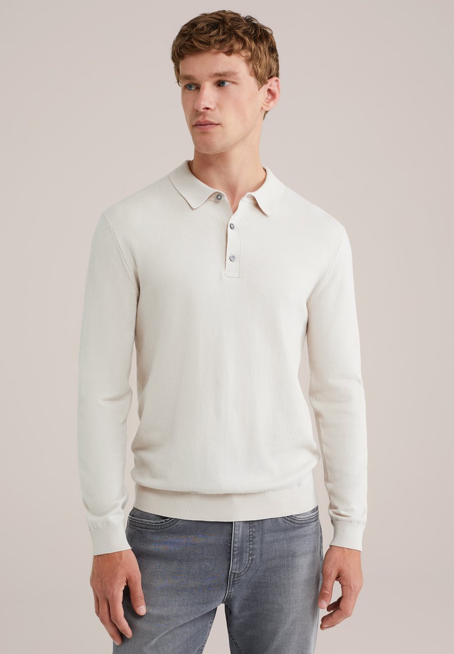 

Поло WE Fashion Polo shirt, Whitegold/Beige, Белый, Поло WE Fashion Polo shirt, Whitegold/Beige