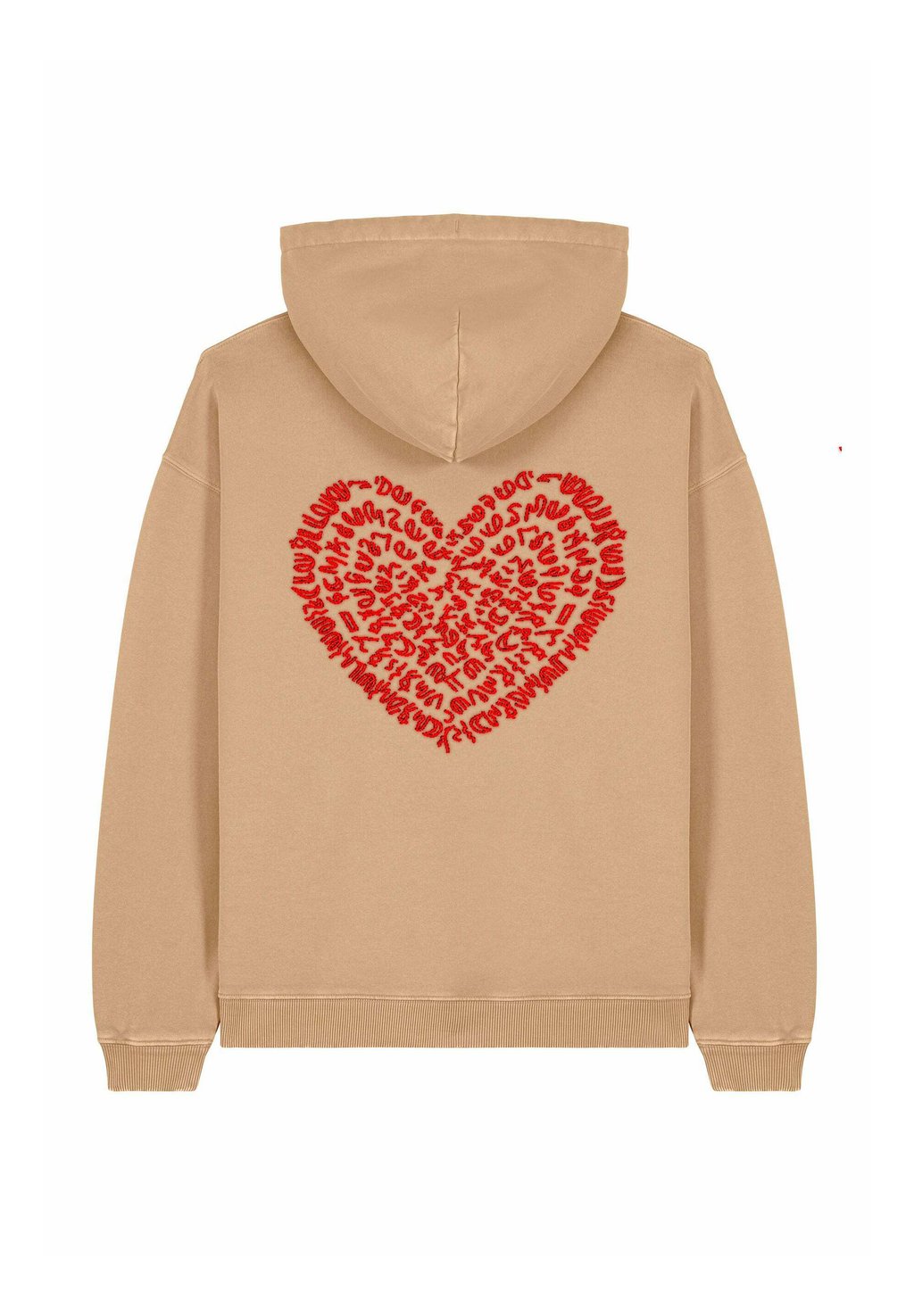 

Толстовка CORAZON BACK EMBROIDERY UNISEX VINTAGE - Hoodie Mira Paris, бежевый