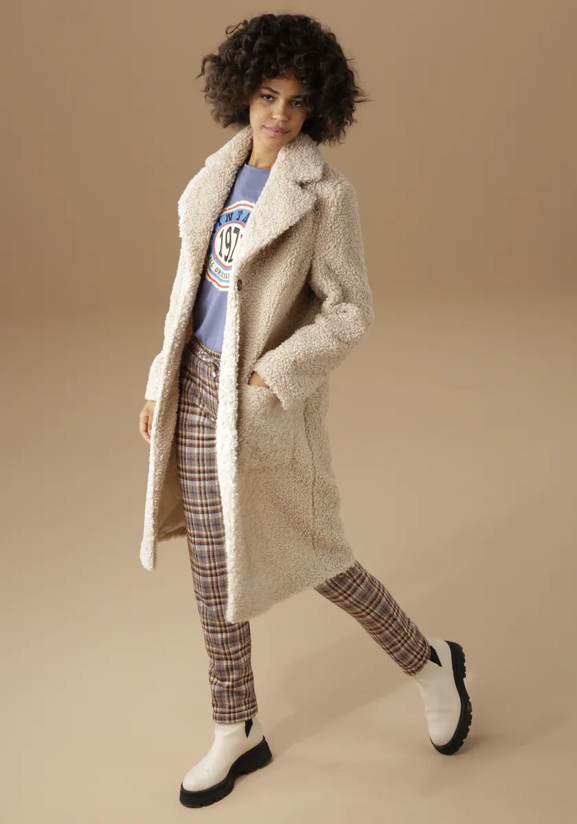 

Мягкое короткое пальто Aniston CASUAL в стиле CASUAL, цвет Sand
