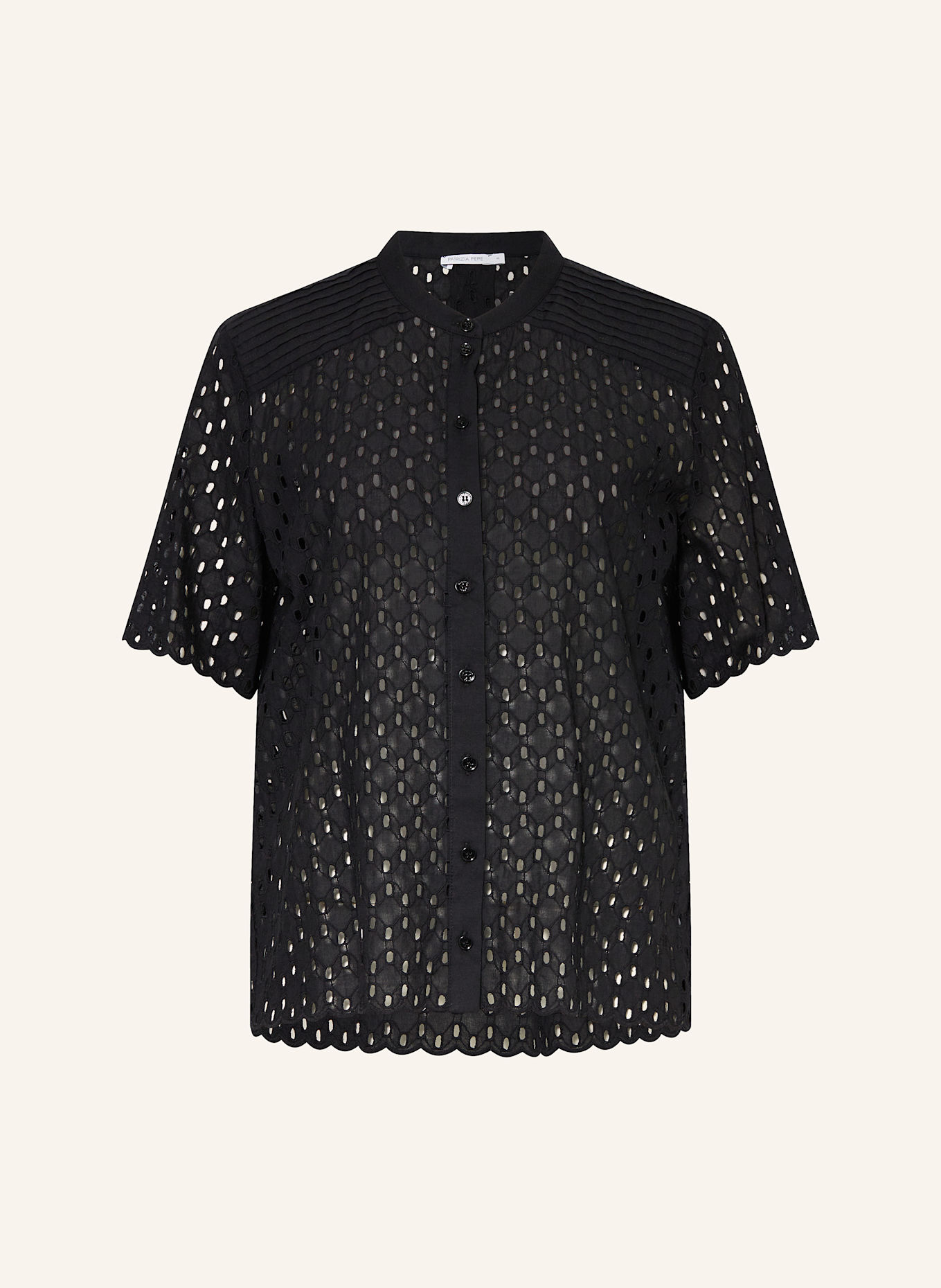 

Блузка из ажурного кружева Patrizia Pepe, черный