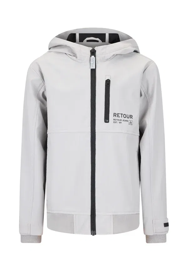 Куртка jim soft shell jacket Retour Jeans, серо-бежевый