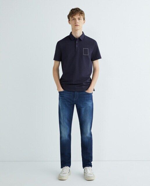 

Мужские узкие джинсы средней посадки j13 Armani Exchange, индиго
