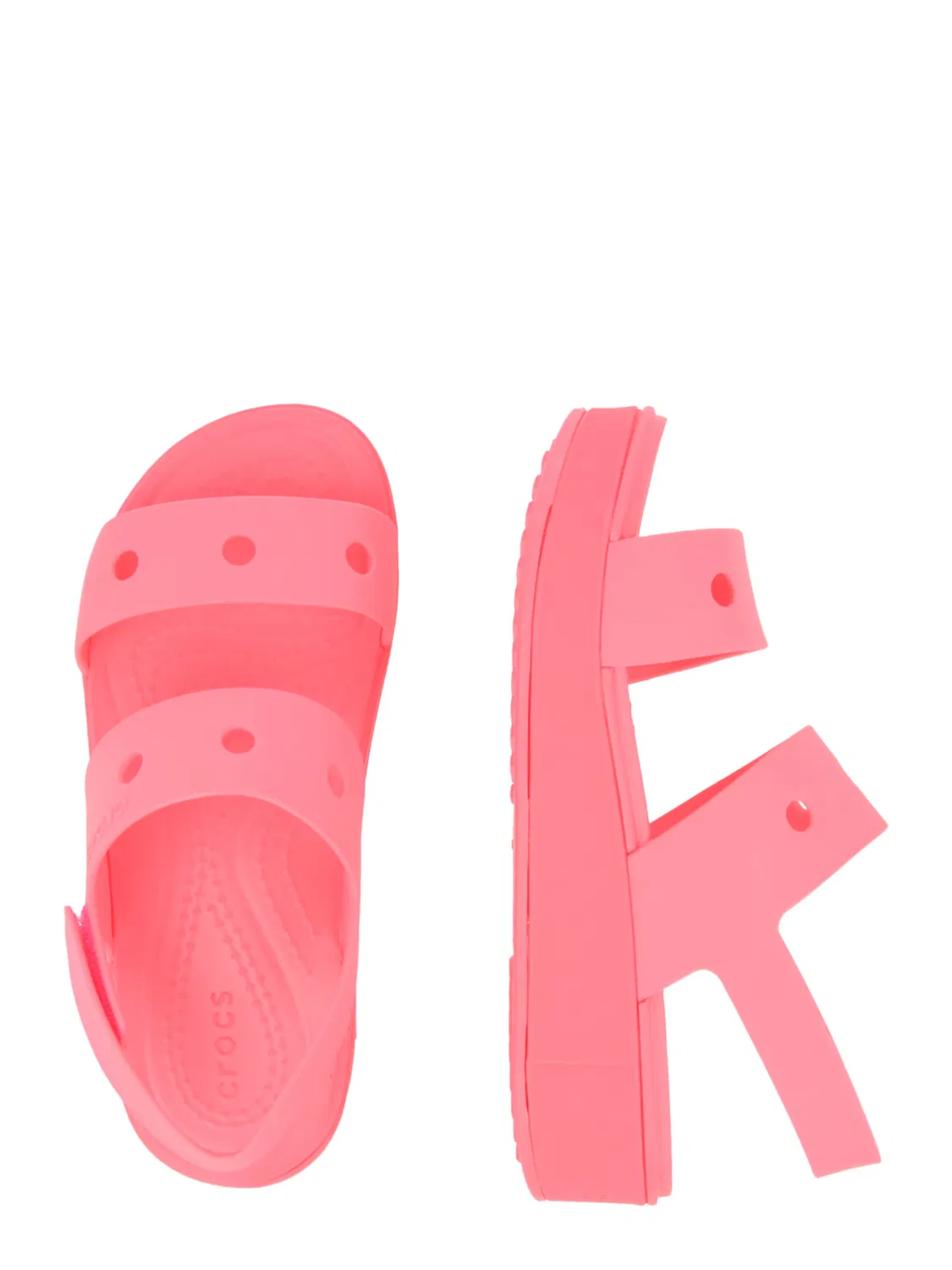 Сандалии Crocs Brooklyn светло-розового цвета — фото 2