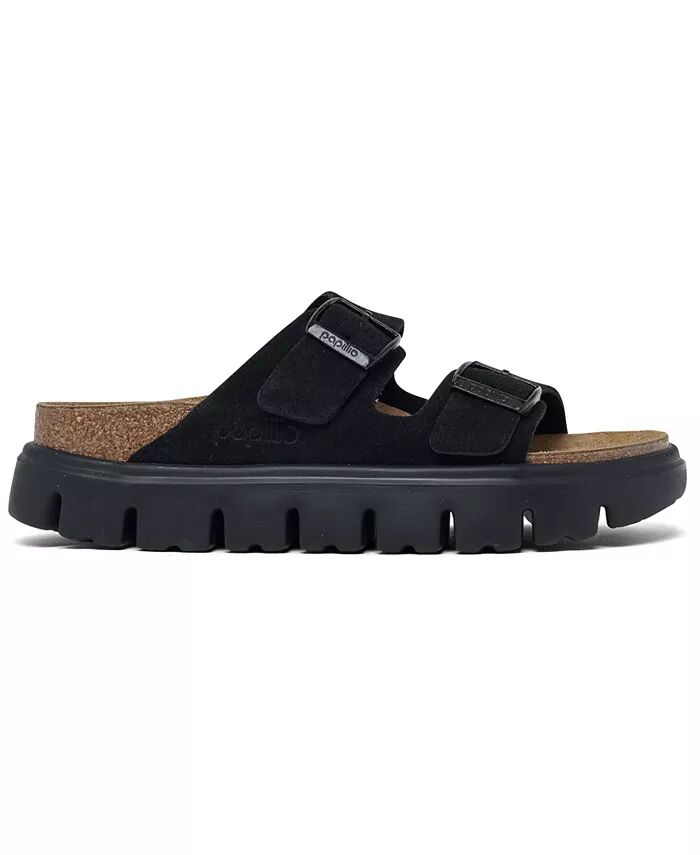 Женские босоножки Arizona из массивной замши и кожи на платформе от Finish Line Birkenstock, черный — фото 2
