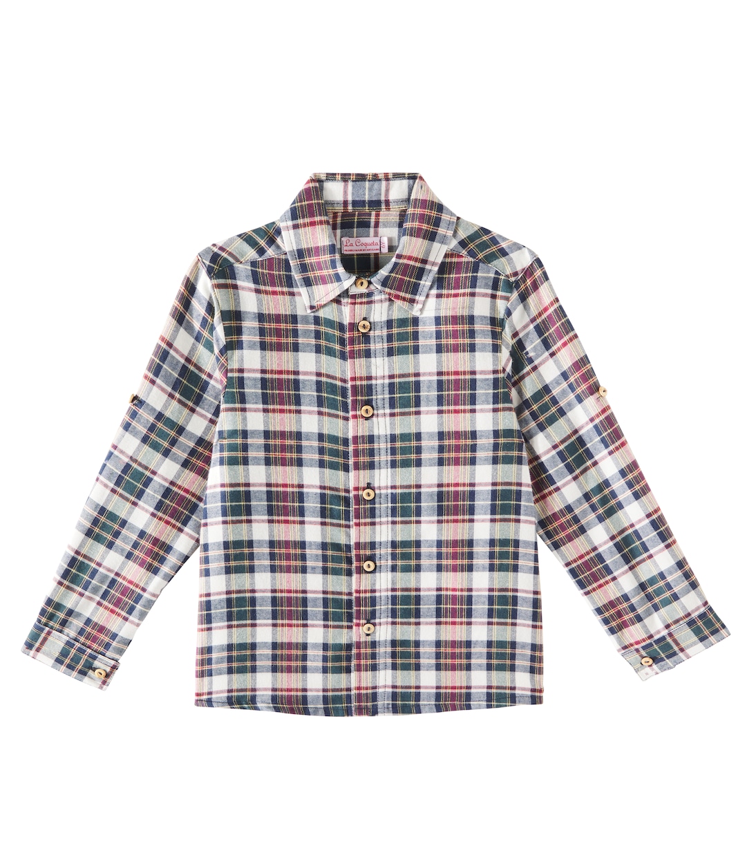 

Хлопковая клетчатая рубашка Nico La Coqueta, Black Tartan