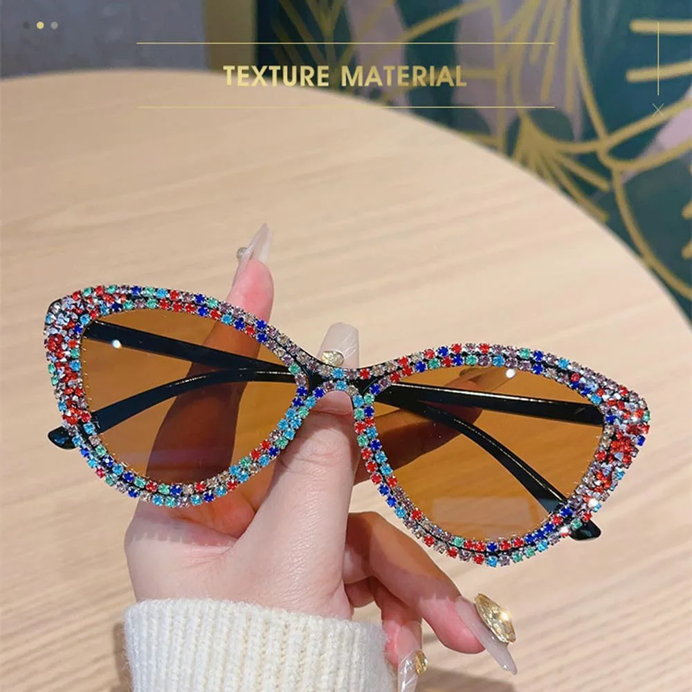 

Роскошные солнцезащитные очки Luxury Shine в стиле «кошачий глаз» для женщин, серые, модные, для вечеринок и украшения дома, SUN1733 Generic, Leopard Gray