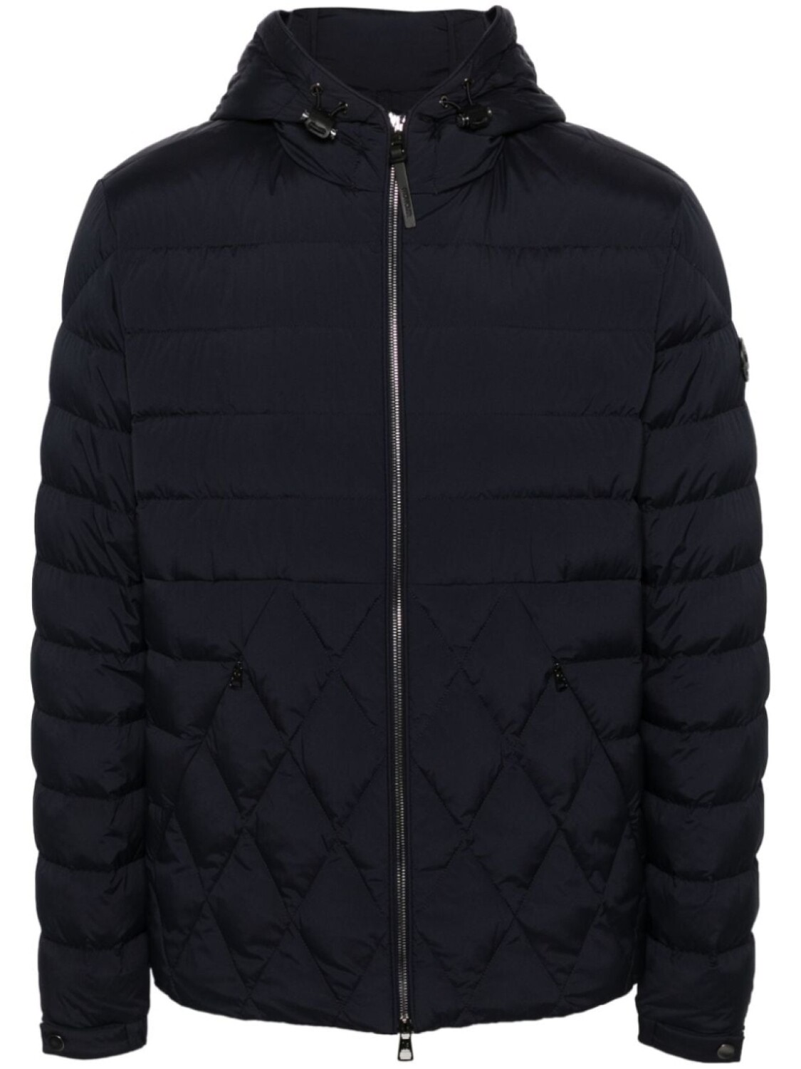 

Moncler пуховик с капюшоном, синий