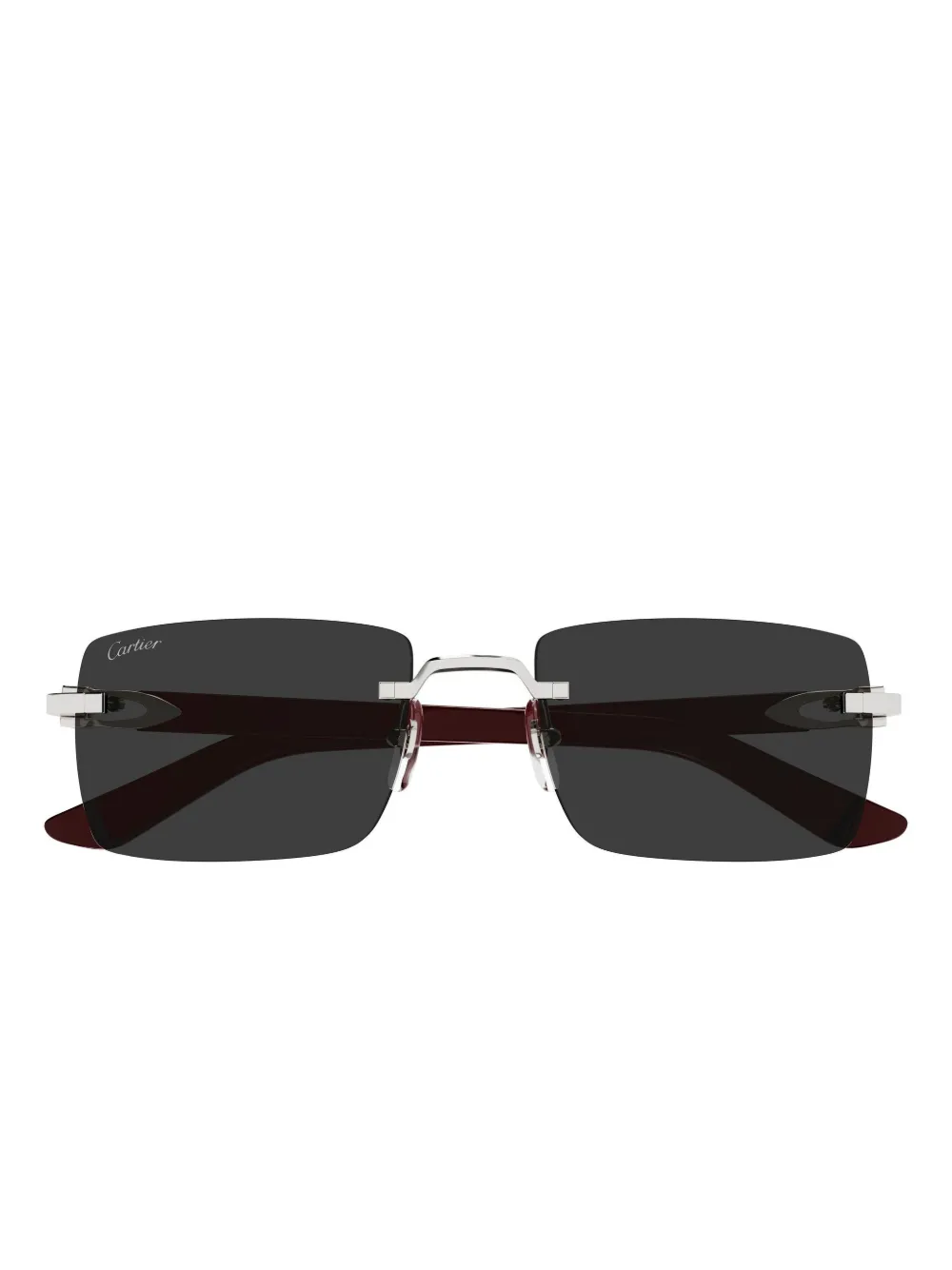 

Солнцезащитные очки в квадратной оправе Cartier, коричневый