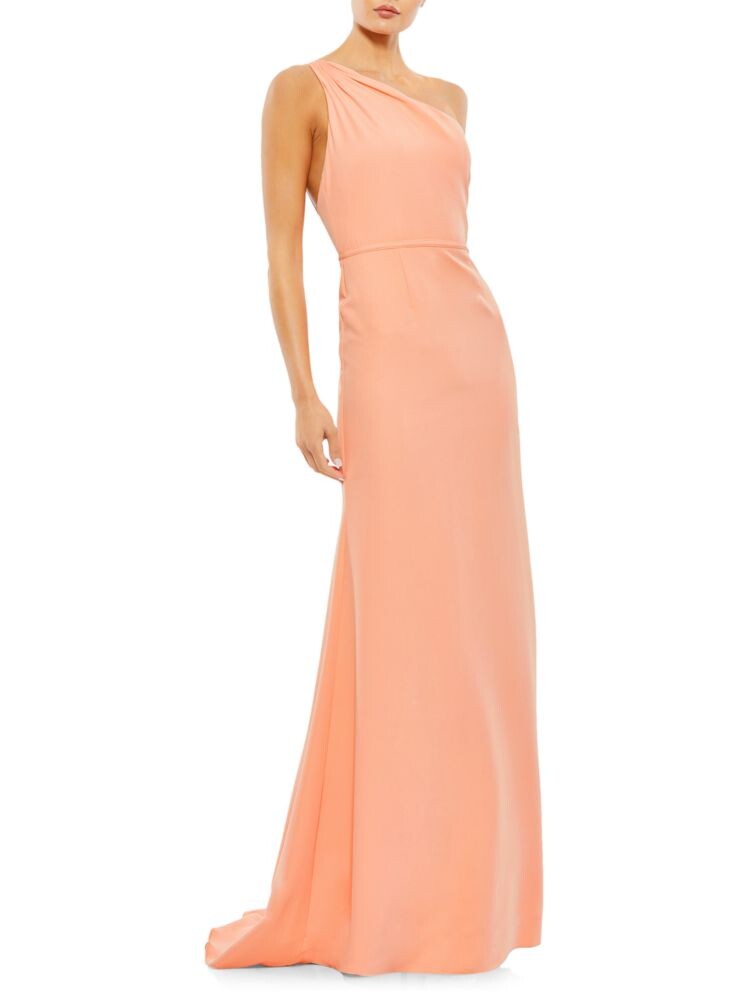 

Платье-труба на одно плечо Mac Duggal, цвет Peach