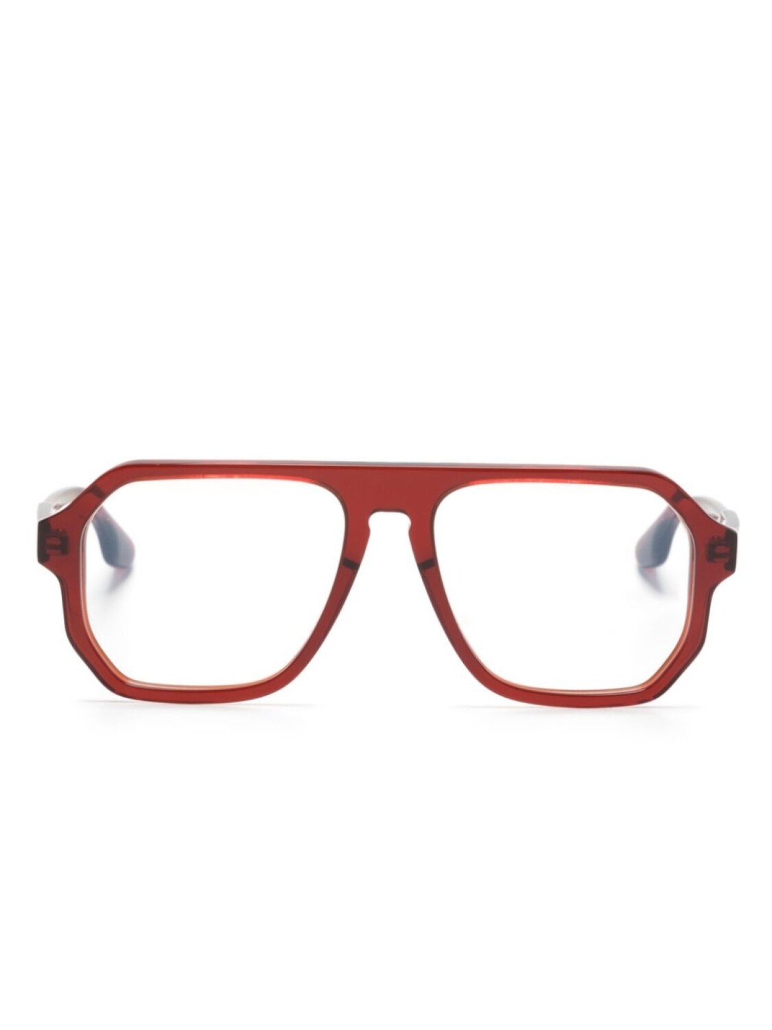 

Очки в оправе навигатор с прозрачными линзами Victoria Beckham Eyewear, красный