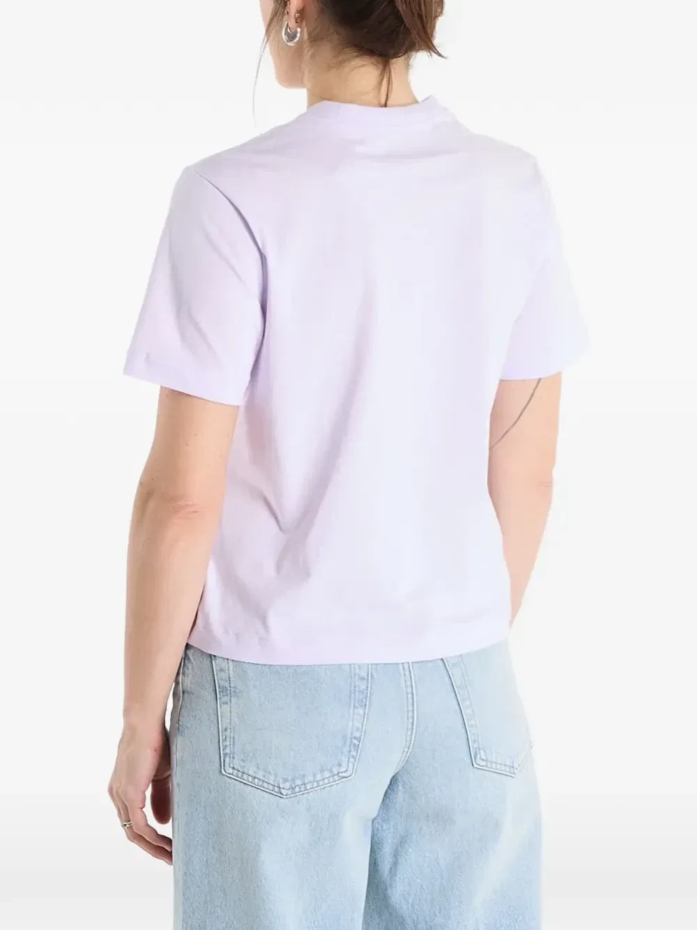 Футболка с вышитым логотипом Calvin Klein, фиолетовый — фото 3