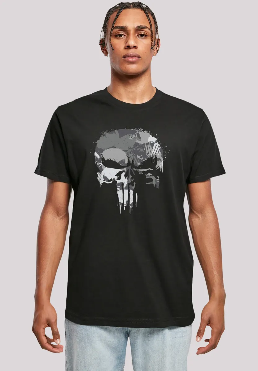 

F4NT4STIC Футболка "Marvel Punisher Skull", премиум качество, черный