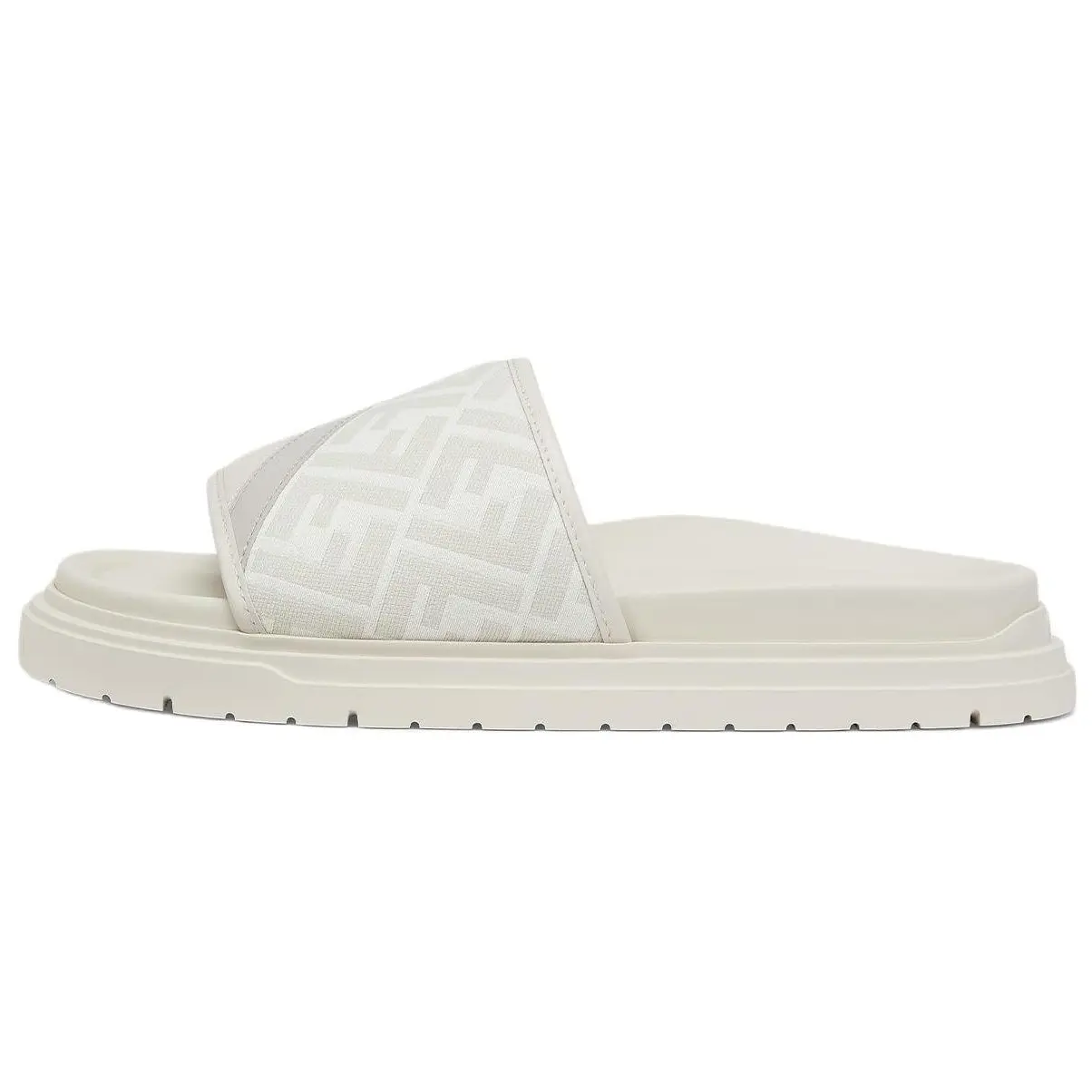 

Туфли-слайды с жаккардовым узором Monogram FENDI, White