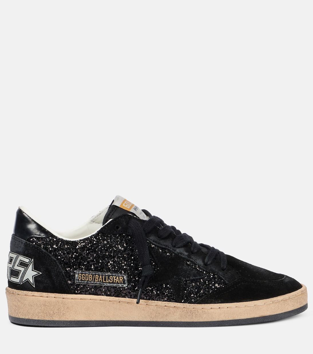 Кроссовки Ball Star с отделкой из замши Golden Goose, черный — фото 4