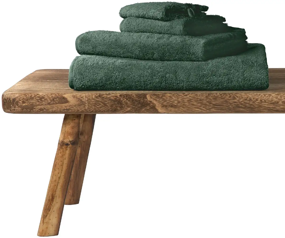 Рукавицы Schiesser "Skyline Color из 100% хлопка с элегантной полосатой каймой", (5 шт.), MADE IN GREEN by OEKO-TEX 16х22 см (5 шт.), темно-зеленый — фото 2