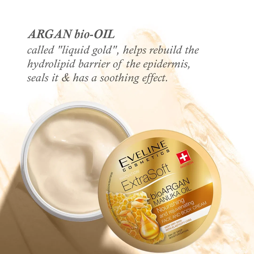 Концентрированный крем для упругой и питаемой кожи Organic Argan Oil & Manuka от Eveline Cosmetics, 2 шт. Eveline Cosmetics — фото 3